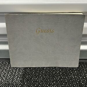 Tempo Italian Canvas Gray Guest Book, NWOT